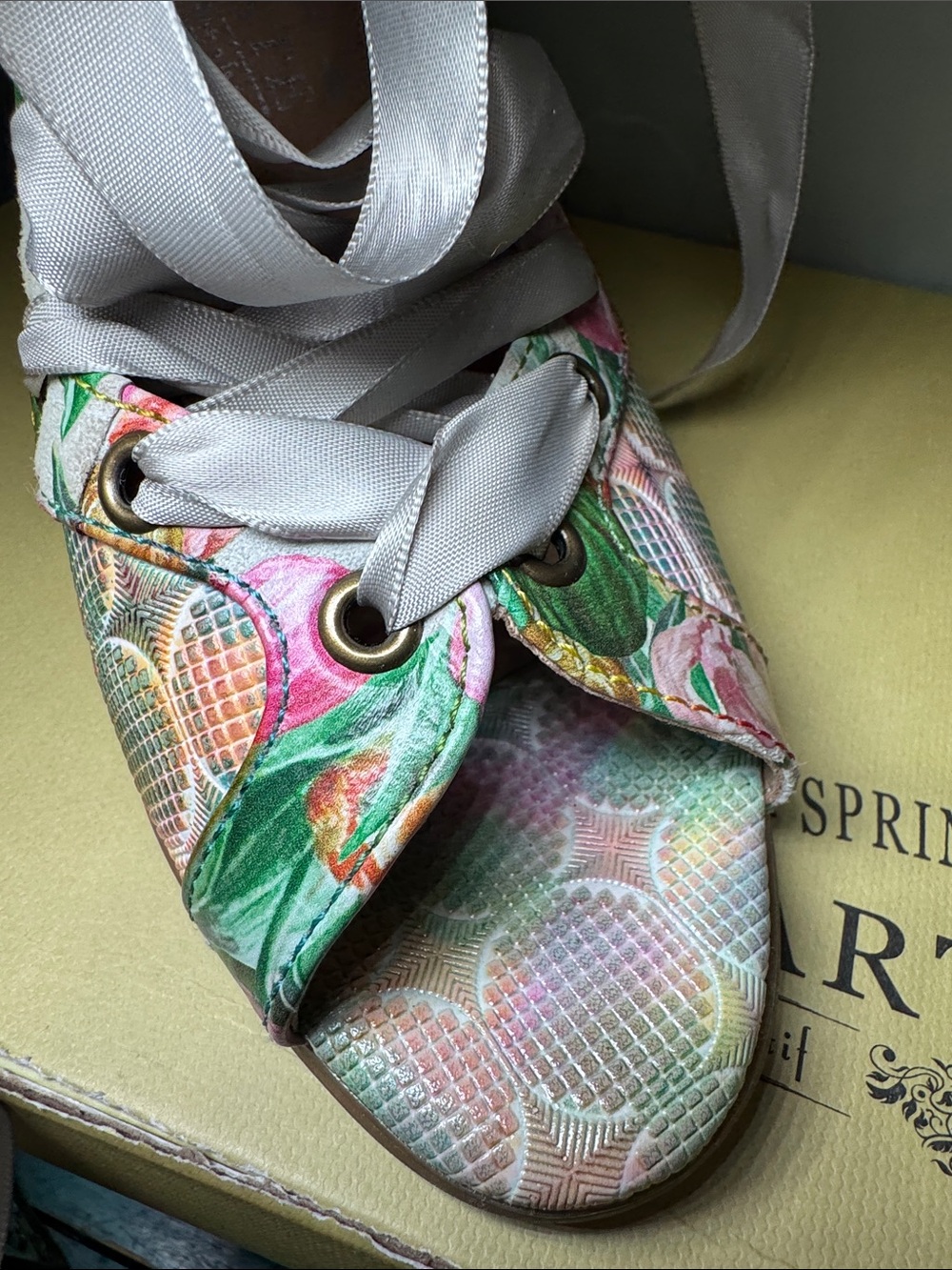 L'Artiste Spring Step Sandal w/ Jeweled Heels - Picture 6 of 16
